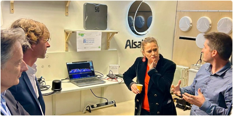 olivia grégoire en visite chez alsatis